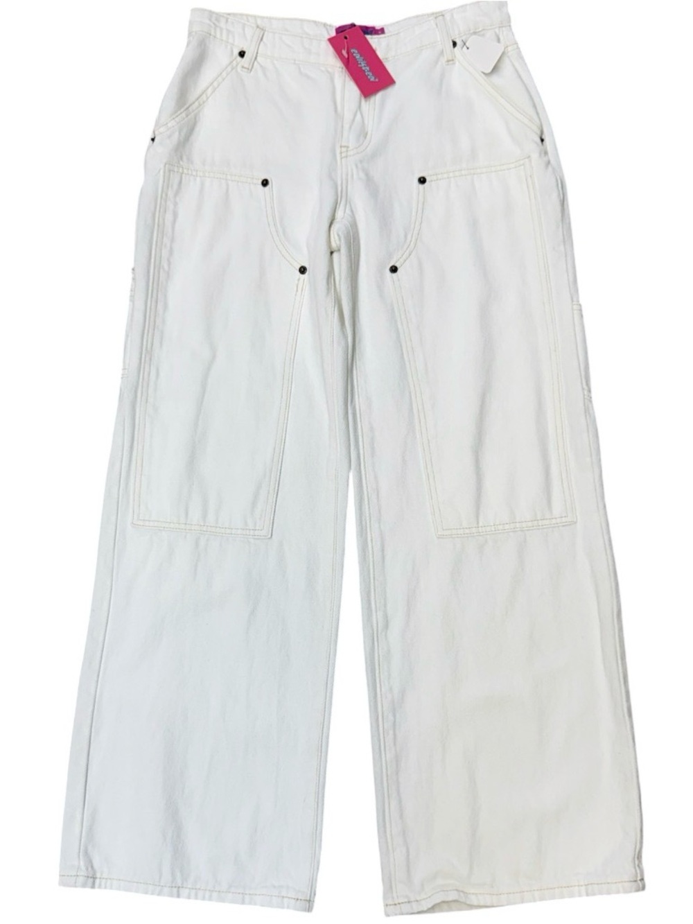 NWT EDIKTED Ayla Low Rise Carpenter Jeans Sz S